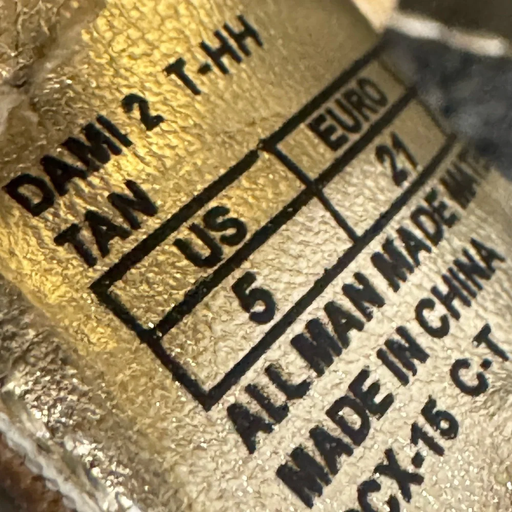 Gold Bow-Embellished Kids Sandals - Picture 7 of 7